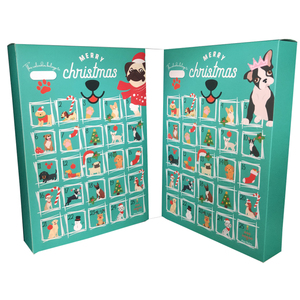 Scatole Calendario dell'Avvento <span class=keywords><strong>per</strong></span> Cani in PET Riciclato, Goffrate e Laminate Opache, con Snack <span class=keywords><strong>per</strong></span> Cuccioli, Natale 2023, Consegna in 25 Giorni - Product Image 6
