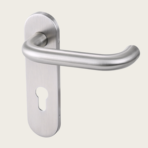 Plaque de roseau de porte moderne personnalisable en alliage de zinc moulé sous pression, design ambidextre, pour portes intérieures en bois - Product Image 4
