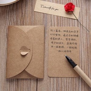 Gran oferta de papel Kraft <span class=keywords><strong>Vintage</strong></span> con flores secas, flores naturales preservadas personalizadas, tarjetas de felicitación para recuerdo de vacaciones, <span class=keywords><strong>cumpleaños</strong></span> - Product Image 4