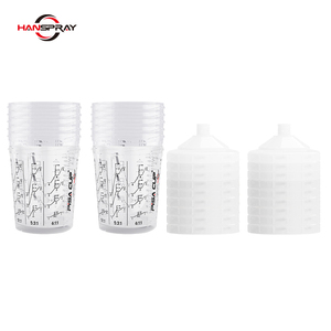 सबसे ज्यादा बिकने वाली न्यूमेटिक स्प्रे बंदूक कप सेट प्लास्टिक पी सामग्री - Product Image 2