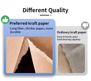 Bolsa de Compras de Papel Kraft Biodegradable con Asa Plana, Personalizable con Logotipo OEM, para Regalos, Promociones, Clásica, Marrón - Product Image 2