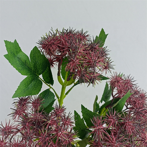 Wholesale Artificial Chestnut Fruit <b>Branch</b> Soft Plastic Purple Red Berries Flowers <b>for</b> Floral Arrangement <b>Decoration</b> - Product Image 6