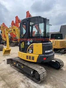 New Arrival Original Nhật Bản Digger máy móc với giá rẻ giá sử dụng Mini máy xúc KOMATSU pc55mr cho bán