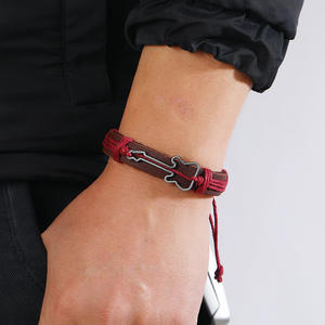 Bracciale in <span class=keywords><strong>corda</strong></span> di bracciale antico con bracciale in vera pelle da uomo e 2025 - Product Image 6
