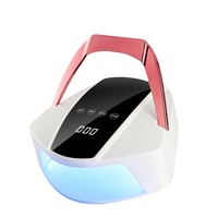 Sèche-ongles LED portable de qualité supérieure, technologie de réduction de chaleur respectueuse de la peau, 96W, 365nm, double source de lumière, lampe UV pour usage domestique
