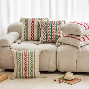 Hemo Christmas Jacquard <b>Sofa</b> <b>Cushions</b> Rectangle Cotton Filling Washable Minimalist Style Decorative Throw Pillows - Product Image 3