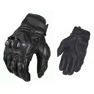 Mannen Vrouwen Wit Lederen Motorhandschoenen Zwart Racing Road Racing Motorbike Handschoen Zomer Winter