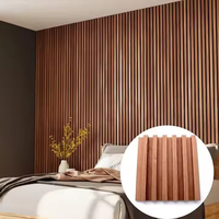 Revêtement mural en PVC imperméable de style européen avec fonction d'absorption acoustique pour la décoration des chambres d'hôtel et de villa