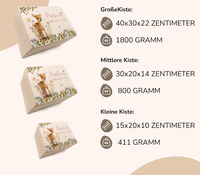 Boîte à souvenirs en bois à imprimé animalier avec couvercle, coffre de rangement personnalisé pour la naissance, le baptême, la fête prénatale et les anniversaires