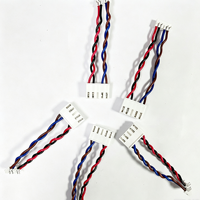Arnés de Cables Pre-crimpados de Par Trenzado con Conector de Carcasa de Plástico Blanco para Transmisión de Señales, Tableros de Control Electrónico