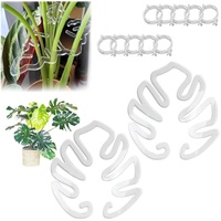 Meilleure vente transfrontalière : Ensemble de pinces en bambou coquille de tortue, support de fixation en plastique pour rhizomes de plantes et anneau de maintien
