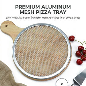 Grille à <span class=keywords><strong>pizza</strong></span> en maille d'aluminium de 8, 10, 12, 14, 16, 18, 20, 26 et <span class=keywords><strong>28</strong></span> pouces - Product Image 3