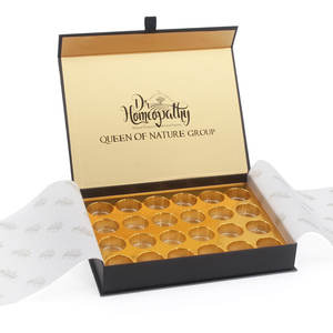 Prémio personalizado caja de chocolate luxo embrulho papel celebração chocolate doces embalagem caixa presente com plástico inserir - Product Image 3