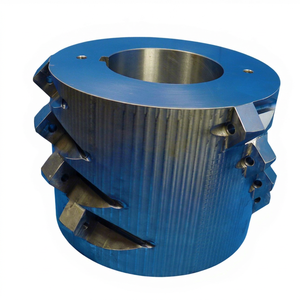 Bloc de tête de coupe hélicoïdale en acier duplex moulé sous pression de qualité supérieure, composant d'ingénierie personnalisé pour machines industrielles OEM - Product Image 1