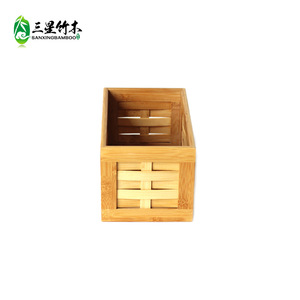 Home desktop <b>bamboo</b> woven storage <b>basket</b>, snack, flower and cosmetic storage box, <b>bamboo</b> woven moso <b>bamboo</b> storage <b>basket</b>, - Product Image 3