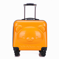 Valise à roulettes pour enfants de 18 pouces, valise de maternelle, boîte cadeau avec logo personnalisé