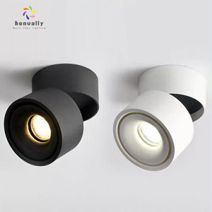 Màu đen trắng 7W 12W <span class=keywords><strong>15W</strong></span> phòng khách trần ánh sáng COB LED 360 độ xoay Bề mặt gắn kết Led Downlight trần ánh sáng tại chỗ - Product Image 3