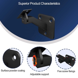 Kit staffe corrimano girevoli Heavy Duty in metallo a parete quadrata mensola a mano ringhiera delle scale staffe <span class=keywords><strong>regolabili</strong></span> per scale - Product Image 3