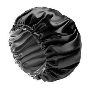 <span class=keywords><strong>Bonnet</strong></span> de nuit pour femmes, accessoire en <span class=keywords><strong>Satin</strong></span> de soie, Double couche, avec bande élastique, à la mode <span class=keywords><strong>Amazon</strong></span> 100% - Product Image 3