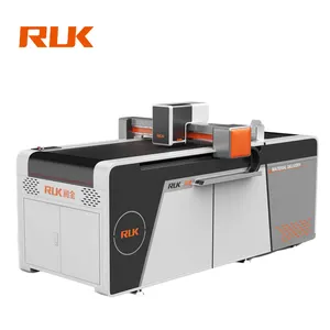 RUK digital flatbed cutting plotter corrugated box carton printing slotting diecutting machine