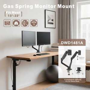 Nouvelle arrivée <span class=keywords><strong>écran</strong></span> réglable pour la plupart des <span class=keywords><strong>bras</strong></span> de bureau pour moniteur <span class=keywords><strong>double</strong></span> <span class=keywords><strong>PC</strong></span> 15-32 pouces - Product Image 4