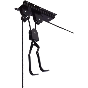 Ceiling Mount black powder coating Bicycle Lift Bike Hoist garage storage rack