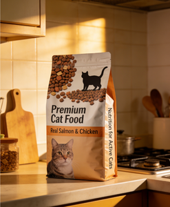 ถุงบรรจุภัณฑ์แบบมีฐานตั้งได้ ป้องกันความชื้น ปิดผนึกได้ ใช้สำหรับอาหารแมวและขนมสัตว์เลี้ยง ตัวอย่างฟรี เกรดอาหาร ปลอดภัย ผลิตตามแบบที่ต้องการ - Product Image 3