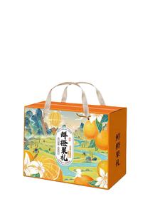 ألواح مضلعة صلبة قابلة لإعادة التدوير وصديقة وصديقة للتخصيص ، صناديق تعبئة هدايا فاكهة وخضروات وأفوكادو وموز-برنز - Product Image 4