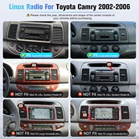 Autoradio 9 pouces avec système Linux pour Toyota Camry 2002-2006, Carplay sans fil, Android Auto, GPS, Bluetooth, FM/AM, DSP, égaliseur, lecteur multimédia