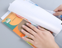 Couverture de livre en plastique transparent, feuille auto-adhésive, en pvc, vente en gros, unités