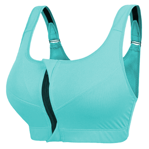 Sujetador deportivo de yoga para mujer de alta calidad al por mayor, de secado rápido, con cierre frontal con cremallera, sujetador personalizado de primera calidad para gimnasio y yoga. - Product Image 1