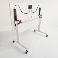 Pieds de table en métal, bureau d'ordinateur moderne, gain de place, portable, pliable, pour ordinateur portable, bureau à domicile, usage commercial, école