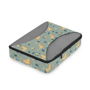 Lot de 4 cubes de rangement à motifs sombres personnalisés pour bagages, organiseurs de voyage, pochettes de compression, sacs de rangement pour valises - Product Image 3