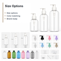 Bouteille Boston 500 ml en HDPE/PP avec pulvérisateur à pompe, couleur personnalisée, OEM/ODM pour lotion, désinfectant pour les mains, soins de la peau, perruques, emballage cosmétique facial