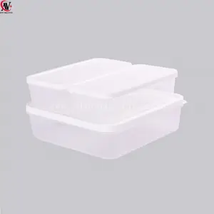 fresh keeper kitchenware plastic food containers with lids set 3pcs