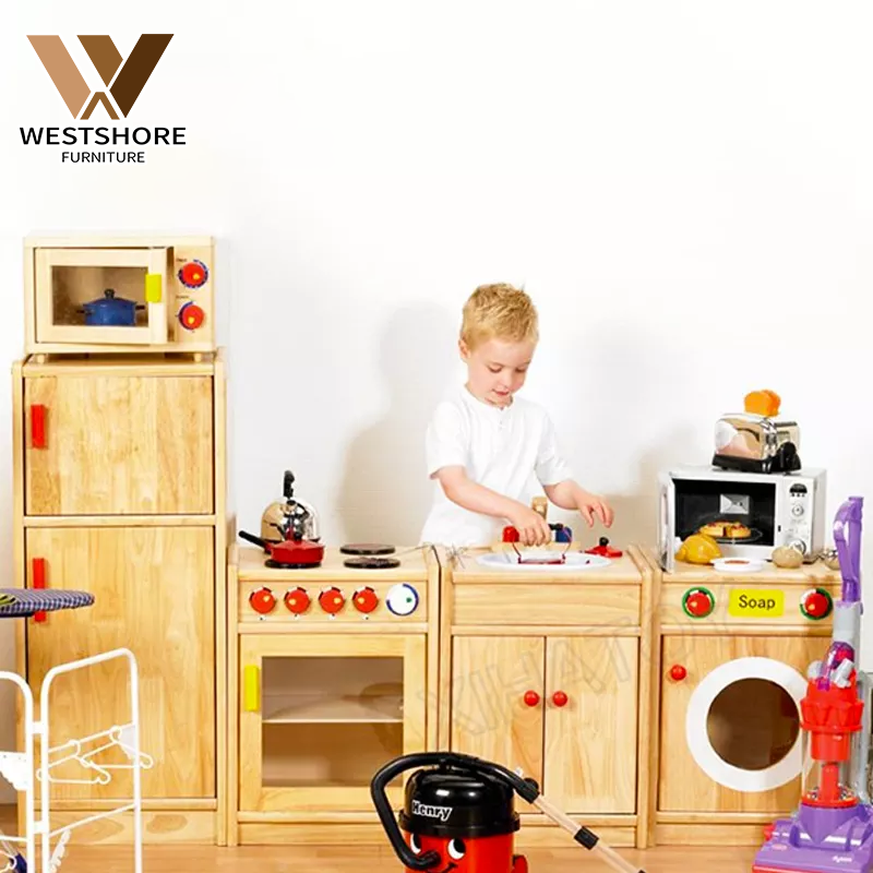 Детские деревянные кухонные наборы, Детские кухонные наборы высшего качества, Детские ролевые игры, набор кухонных игрушек