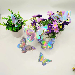 Adesivi Murali 3D a Forma <span class=keywords><strong>di</strong></span> Farfalla, Autoadesivi, Ecologici, Impermeabili, Decorazioni per Casa, Feste e Matrimoni - Product Image 4