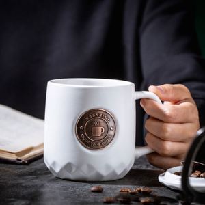 Tasses à café en céramique Maxfree avec couvercle, vente en gros, tasse à café en céramique, tasse cadeau - Product Image 2
