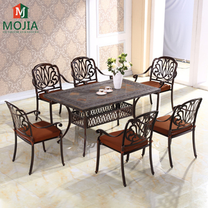 Ensemble <span class=keywords><strong>de</strong></span> meubles <span class=keywords><strong>de</strong></span> <span class=keywords><strong>jardin</strong></span> en aluminium, table et chaises résistantes aux intempéries, ensemble <span class=keywords><strong>de</strong></span> table <span class=keywords><strong>de</strong></span> patio, table à manger, chaises <span class=keywords><strong>de</strong></span> restaurant - Product Image 4