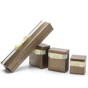 Boîte à bijoux en papier simili cuir personnalisée, emballage en cuir PU - Product Image 5