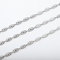Collier et bracelet en acier inoxydable grossier or bricolage ensemble de chaînes composants de bijoux non soudés sac à chaîne Dongguan