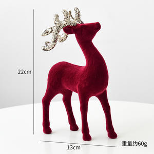 تماثيل لطيفة لعطلة الرنة عيد الميلاد ديكور سطح مكتب صغير الغزلان زخرفة عيد الميلاد الرنة - Product Image 6