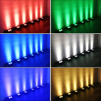8 Projecteurs LED RVBWA+UV à Batterie Rechargeable Étanche IP65, 4 Yeux, Sans Fil DMX, pour Scène, DJ, Fête, KTV