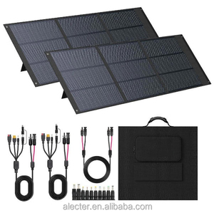 แผงโซลาร์เซลล์พับได้ 160W, ชนิด N-Type 16BB ประสิทธิภาพสูง, กันน้ำระดับ IP67, ช่องเสียบ USB-C และ DC สำหรับสถานีไฟฟ้า รถบ้าน และการตั้งแคมป์ - Product Image 1