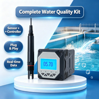 Système de surveillance de l'eau en aquaculture avec capteur de chlorophylle en ligne et contrôleur RS485 Modbus IP68 pour la détection des algues
