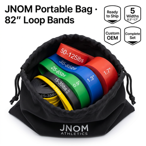 Juego de Bandas de Resistencia de Látex de 5 Niveles para Asistencia en Dominadas con Anclaje para Puerta, Asas, Logotipo y Colores Personalizados - Product Image 5