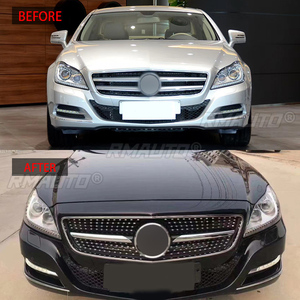 Grille de pare-chocs avant style diamant pour Mercedes-Benz W218 Classe CLS CLS300 CLS320 CLS400 CLS350 CLS500 2011 2012 2013 2014 - Product Image 6