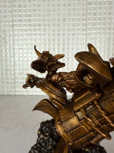 Artesano Adornos de metal hechos a mano World <span class=keywords><strong>Warcraft</strong></span> Tema Bronce Seiko Goblin Void Rocket Escultura Navidad - Product Image 3