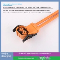 Connecteur automobile haute tension 8 mm à deux cœurs IP67, prise droite/angulaire pour faisceau de câblage de véhicule électrique à énergie nouvelle