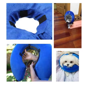 Collier de protection réglable en PVC USMILEPET pour chiens, collier de récupération souple pour animaux de compagnie qui ne bloque pas la vue, en peluche - Product Image 4